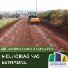 Secretaria de Obras segue trabalhando na melhoria de estradas